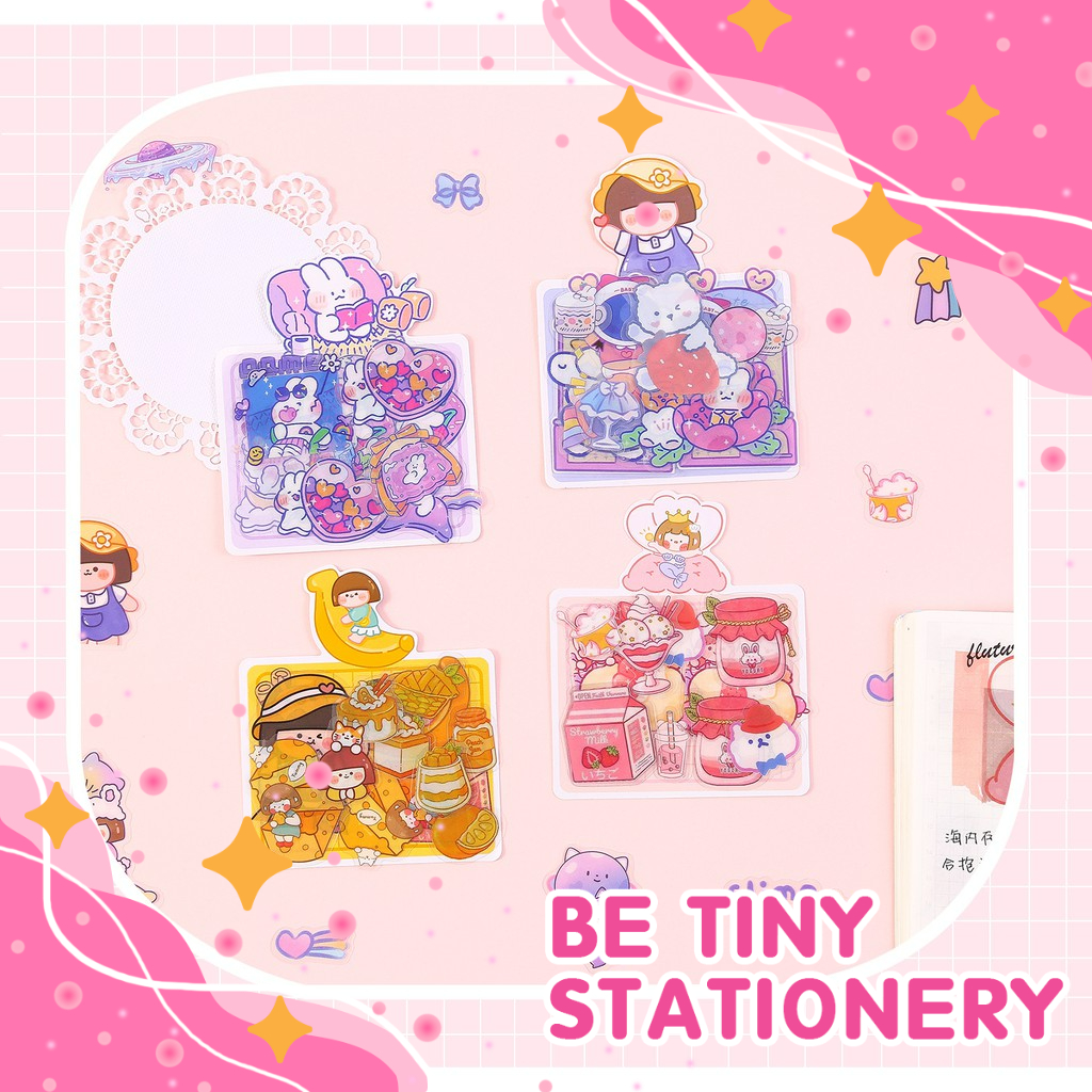 Sticker gói 40 miếng dễ thương nhãn dán rực rỡ mỗi ngày chống thấm nước Be Tiny