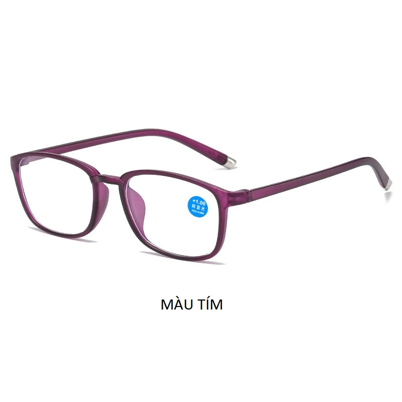 Kính viễn thị giành cho nam nữ tuổi trung niên thiết kế nhựa dẻo TR90 nhẹ, bền mã 8011