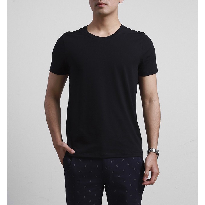 Áo Phông Trắng Nam Cổ Tròn Chất Mịn Thoáng Mát | BigBuy360 - bigbuy360.vn