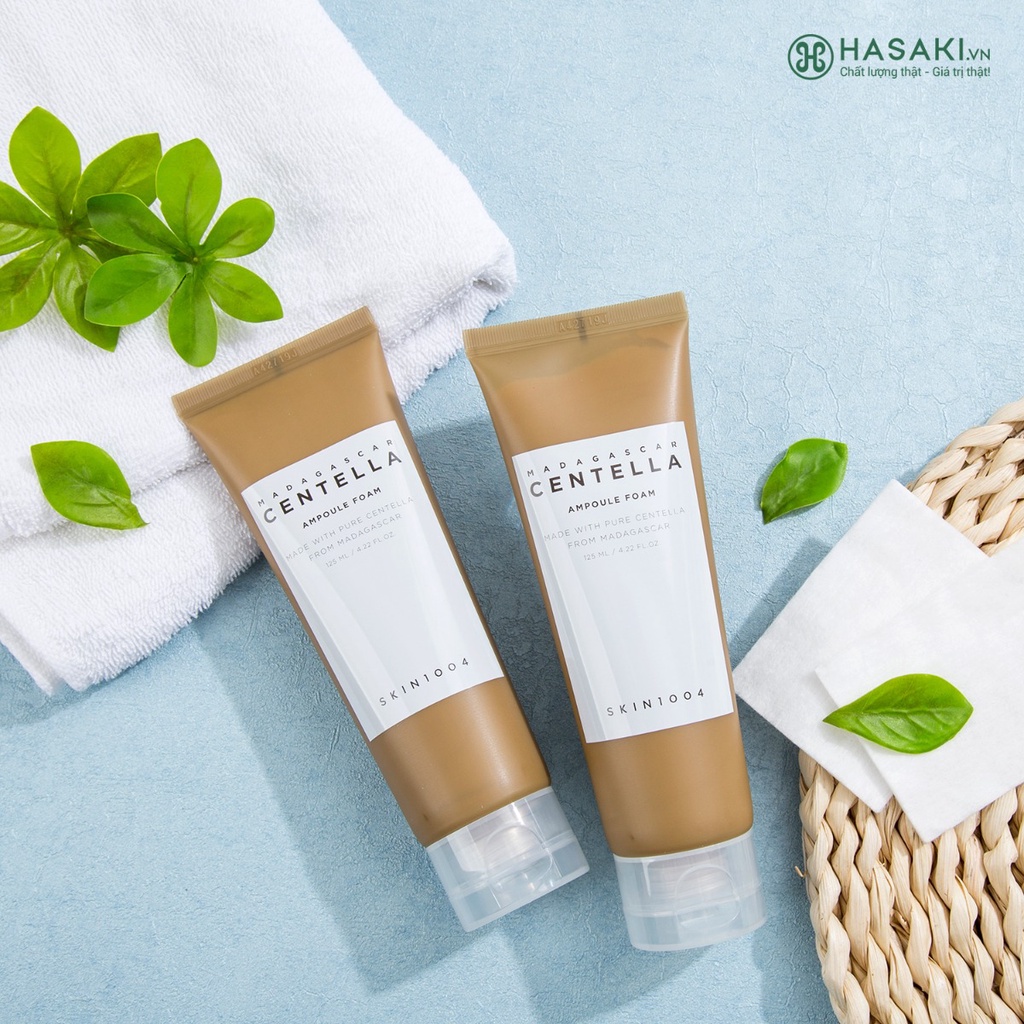 Sữa Rửa Mặt Skin1004 Madagascar Centella Ampoule Foam Chiết Xuất Rau Má Làm Sạch Dịu Nhẹ 125ml Chính Hãng