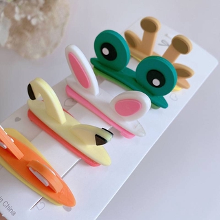 Kẹp Tóc Nhựa Mềm Kiểu Hoạt Hình Đáng Yêu Phong Cách Hàn Quốc Cho Bé Gái