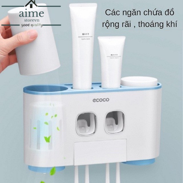 Hộp Đựng Kem Đánh Răng, Bàn Chải Đánh Răng Treo Tường ECOCO -Giá tốt tại AimeStore