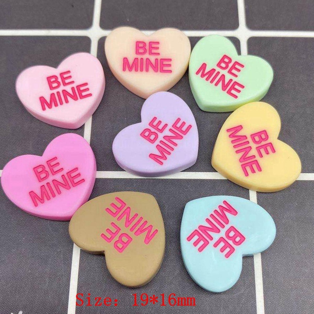 Set 20 Miếng Dán Hình Trái Tim Hoạt Hình Dễ Thương Trang Trí Sổ Tay
