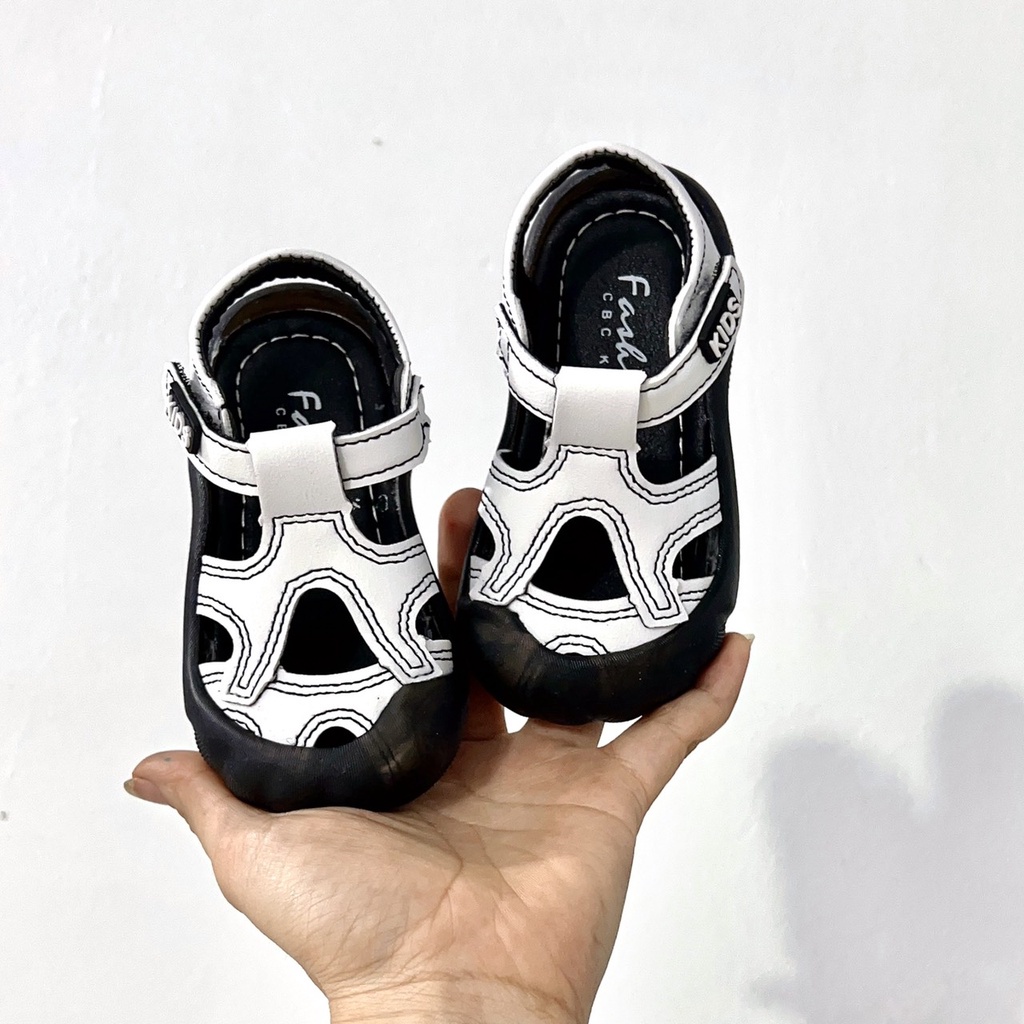 Sandal rọ cho bé trai và bé gái da mềm, đế chống trượt siêu đẹp cho bé 0-3 tuổi Babybees (3306)