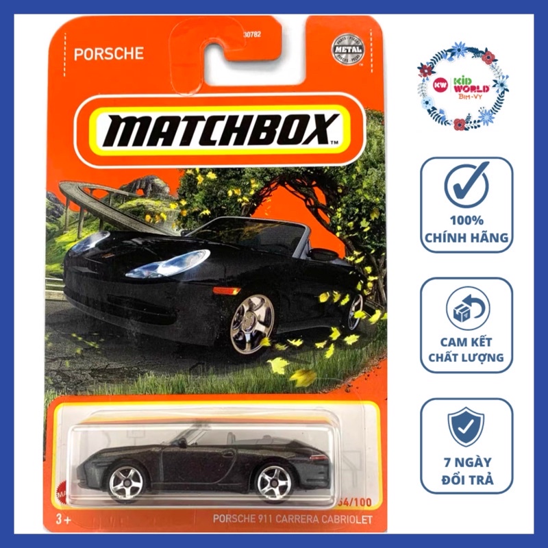 Xe mô hình Matchbox Porsche 911 Carrera Cabriolet GVX64.