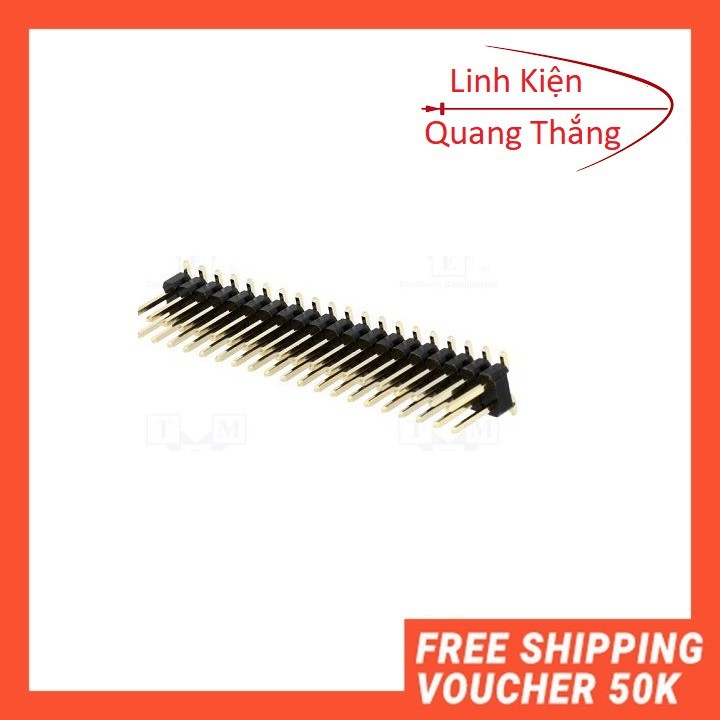 Jump Đực Đôi 2x40P 2.54 ( Thẳng hoặc Cong) jump đực đôi