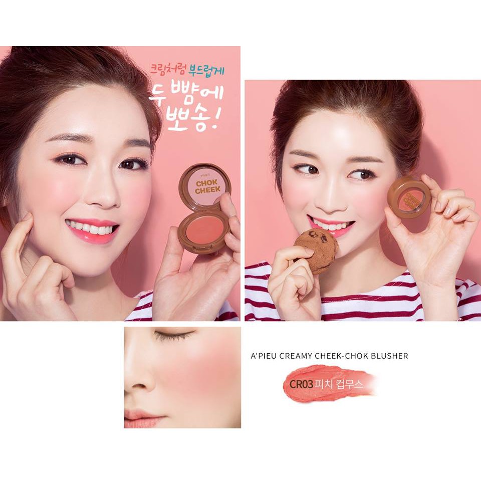 MÁ HỒNG KEM A'PIEU CREAMY CHEEK CHOK BLUSHER