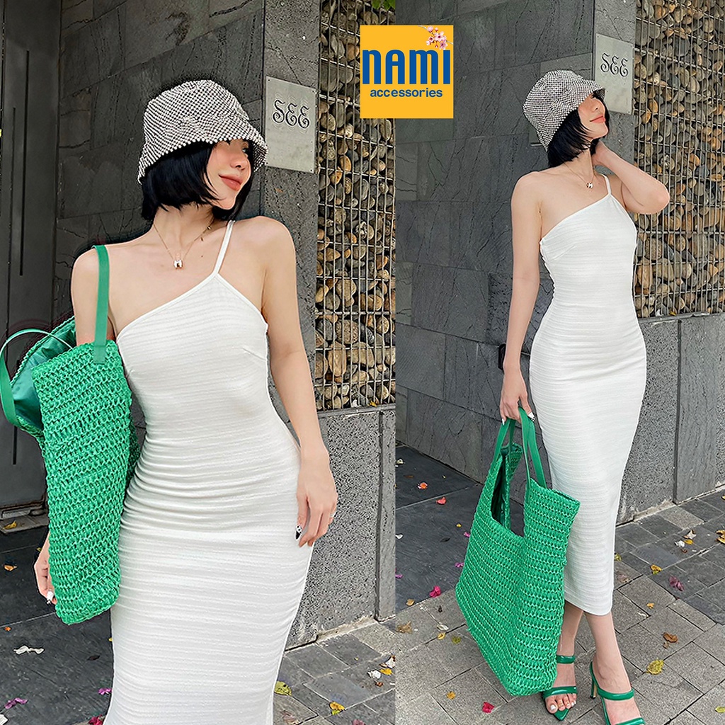 ( HÀNG CHUẨN ĐẸP ) Đầm Ôm Body Lệch Vai Đơn Giản Nổi Bật Gợi Cảm Sexy - ATNU028