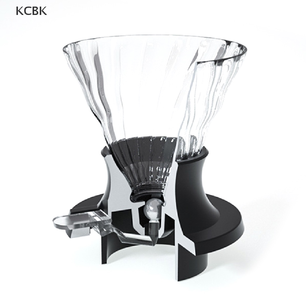 KC Immersion Coffee Dripper Glass V60 Coffee Maker V Shape Drip Coffee Filter BK