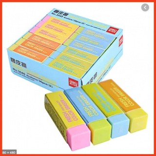 Gôm Tẩy Dài 😍FREESHIP😍 Hộp 36 Gôm Tẩy Màu Deli 3045