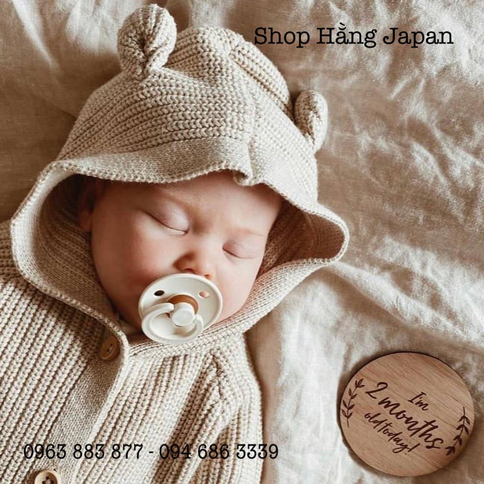 Ty ngậm BIBS ĐAN MẠCH cao su / Silicon 0-6m/6-24m/ 0-3 tuổi hàng chính hãng tặng kèm nắp đậy