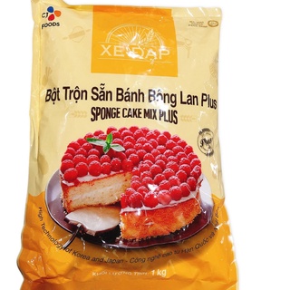 Bột trộn sẵn Bánh bông lan Plus CJ Xe đạp 1Kg