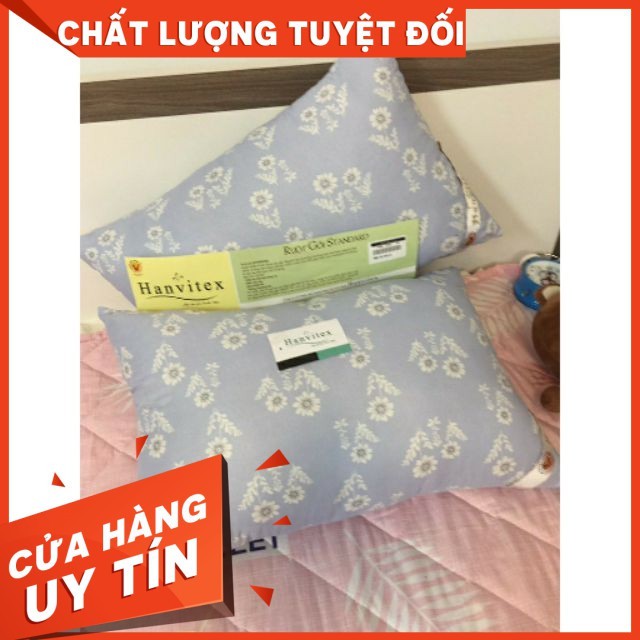 Đôi ruột gối nằm bông gòn Hoa trà 1,2kg 1 đôi (2 chiếc) ép hút hơi cực hot 2020