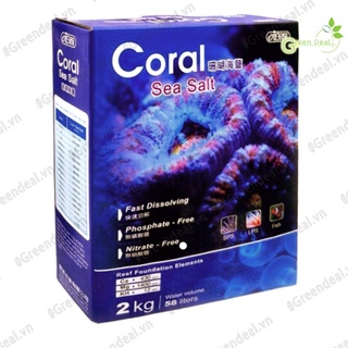 ISTA - Coral Sea Salts (Hộp 2 kg) | Muối pha nước biển cho hồ san hô cá biển
