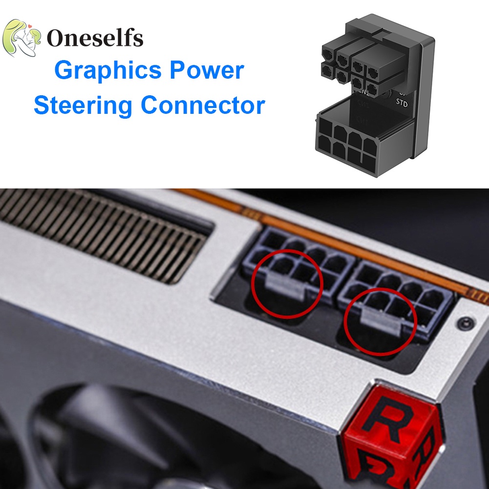 Đầu Chuyển Đổi Cổng Atx 8pin 6pin Sang 8pin 6pin 180 Độ Cho Máy Tính Để Bàn Gpu | BigBuy360 - bigbuy360.vn