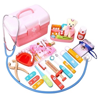 Bộ đồ chơi bác sĩ khám bệnh bằng gỗ an toàn cho bé