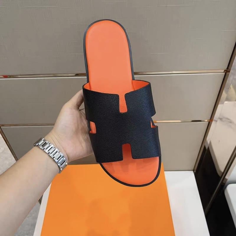 Dép chữ H đỏ mặt vàng nam xịn ( H nót cam )