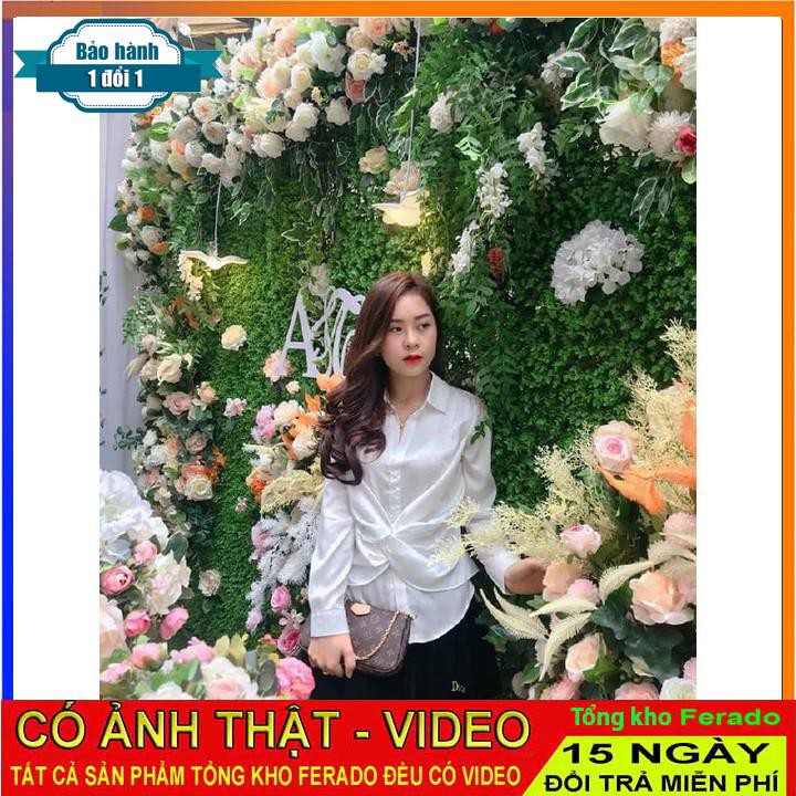 [ xả kho ] MiD Set bộ áo sơ mi xoắn eo và chân váy xòe S1220 Mie Design kèm ảnh thật