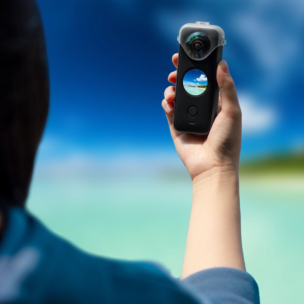 Vỏ Bảo Vệ Ống Kính Máy Ảnh Trong Suốt Chống Bụi Cho Insta360 ONE X2