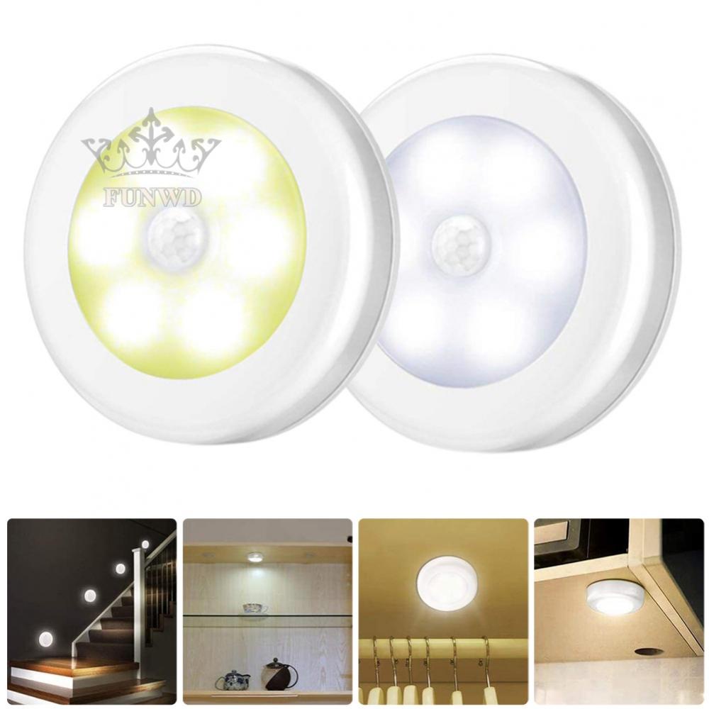 【FUNWD】1*light String Motion Sensor LED Night Cordless Battery-Powered Wall Light New