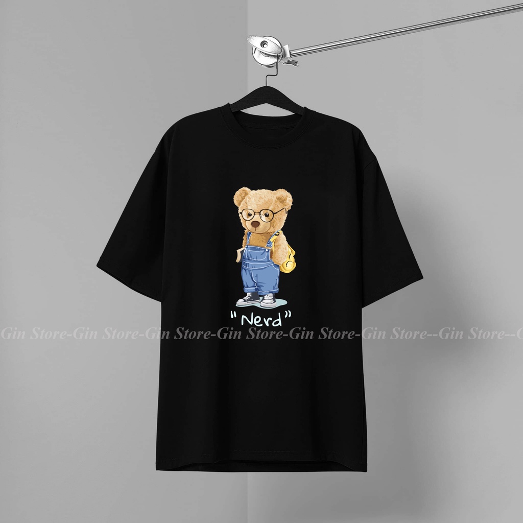 Áo thun hình Gấu 1 HOTTREND BEST SELLER Cotton Co giãn 4 chiều