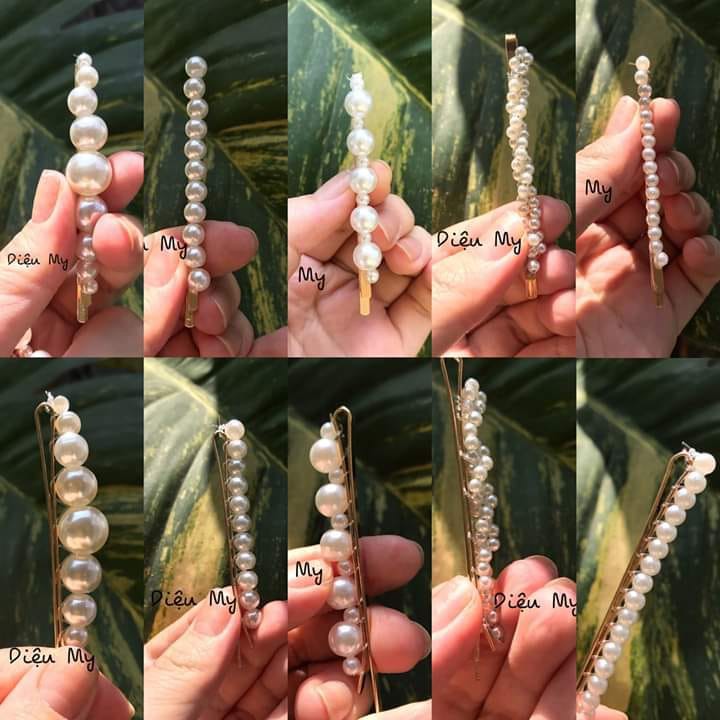 ❌POSHOP❌ ❌GIÁ SỐC❌SET 5 KẸP TÓC HOT TREND HÀN QUỐC - Kẹp Tóc Đính Ngọc Trai Nhân Tạo Xinh Xắn Cho Nữ 2019