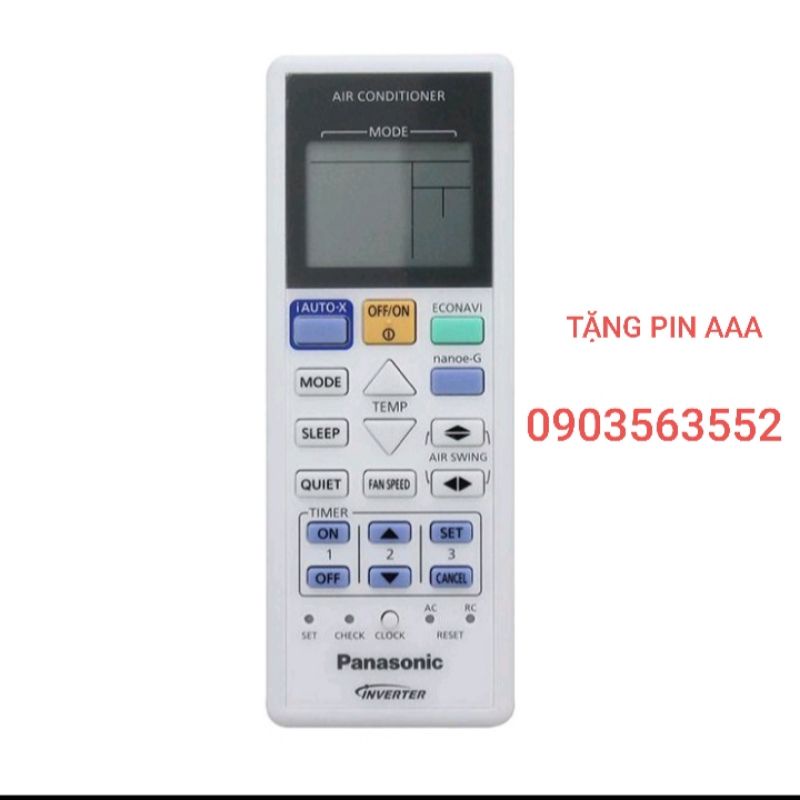 Điều khiển điều hòa đa năng Panasonic Inverter