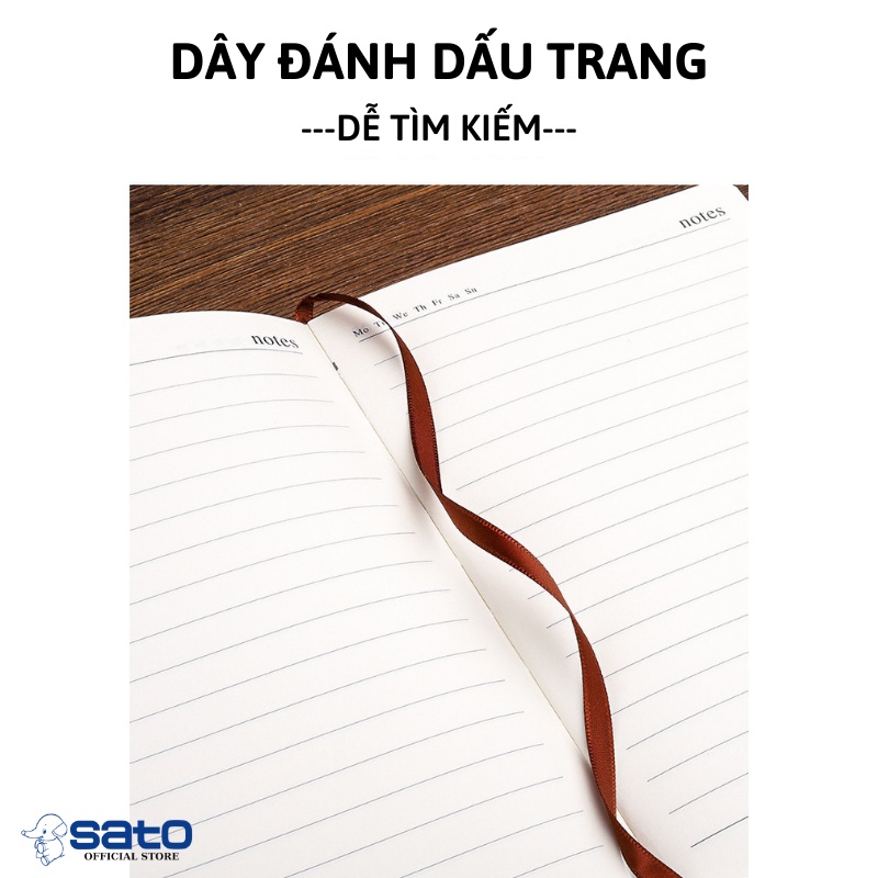 Sổ tay cute bìa da vintage ghi chép a5 quà tặng sang trọng