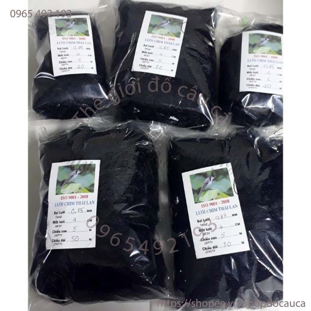 bộ lưới chim chào mào .sẻ.ri...thai lan ( rẻ vô địch )