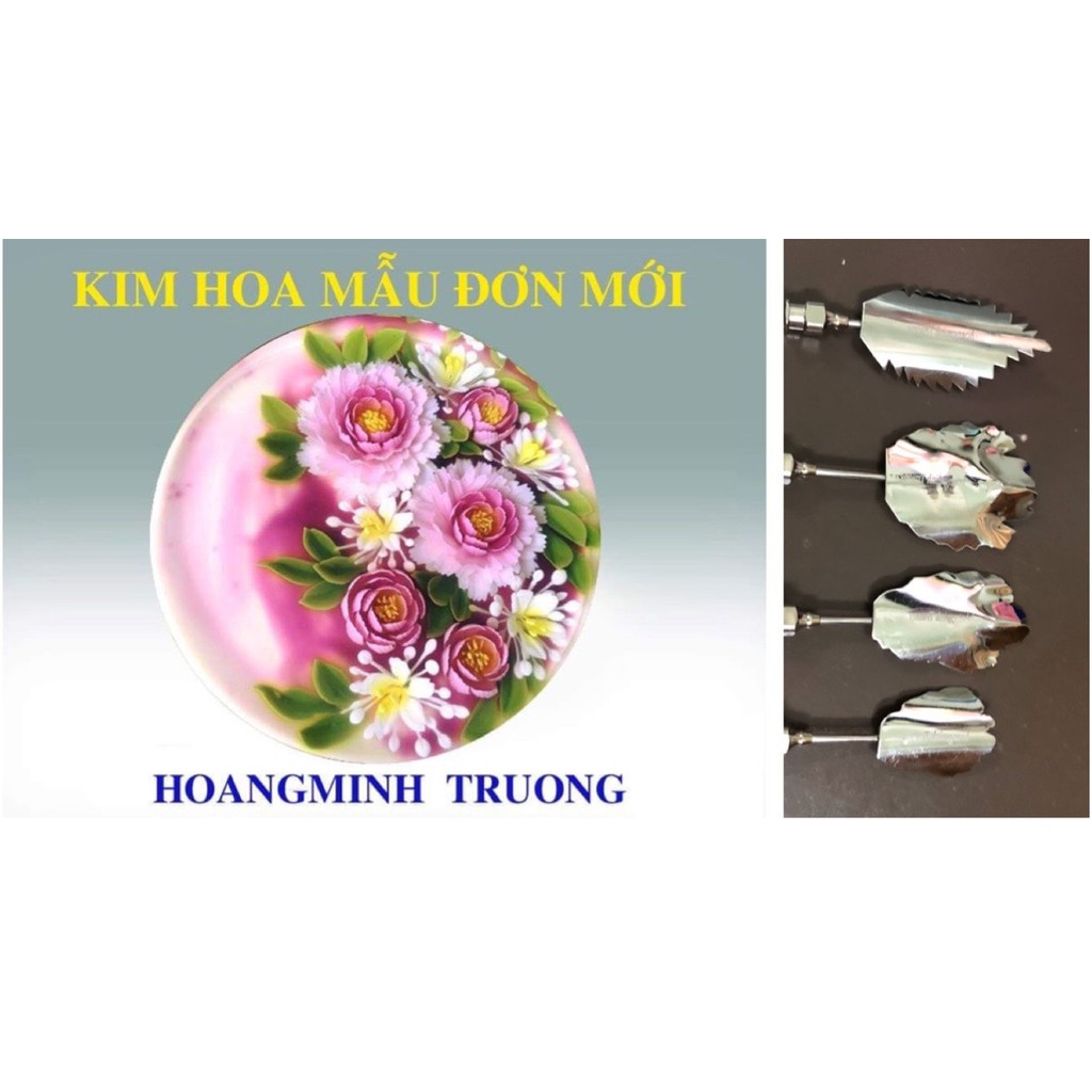 Kim thạch hoa 3D hoa mẫu đơn