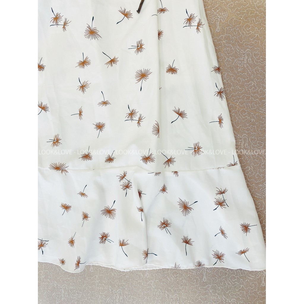 [Ảnh Thật] Váy Hoa Nhí Dáng Suông Dài Họa Tiết Bồ Công Anh Siêu Vintage, Mã L003 | BigBuy360 - bigbuy360.vn