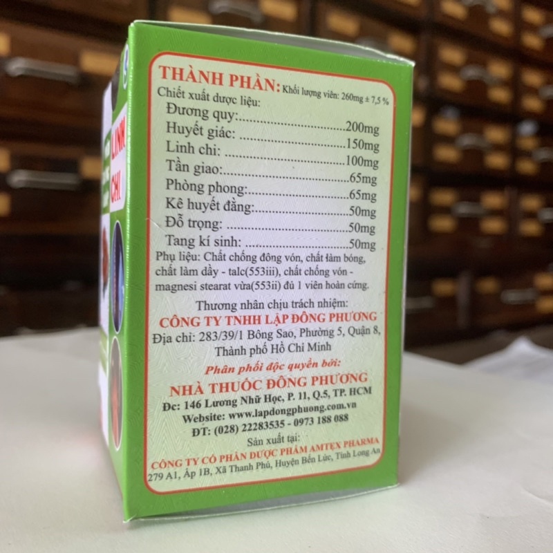 Viên Xương Khớp Linh Chi Tây Ninh chai 100v