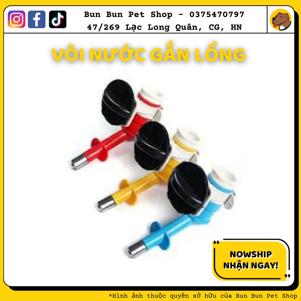 VÒI NƯỚC GẮN CHUỒNG CHO CHÓ - VÒI NƯỚC GẮN LỒNG CHO CHÓ
