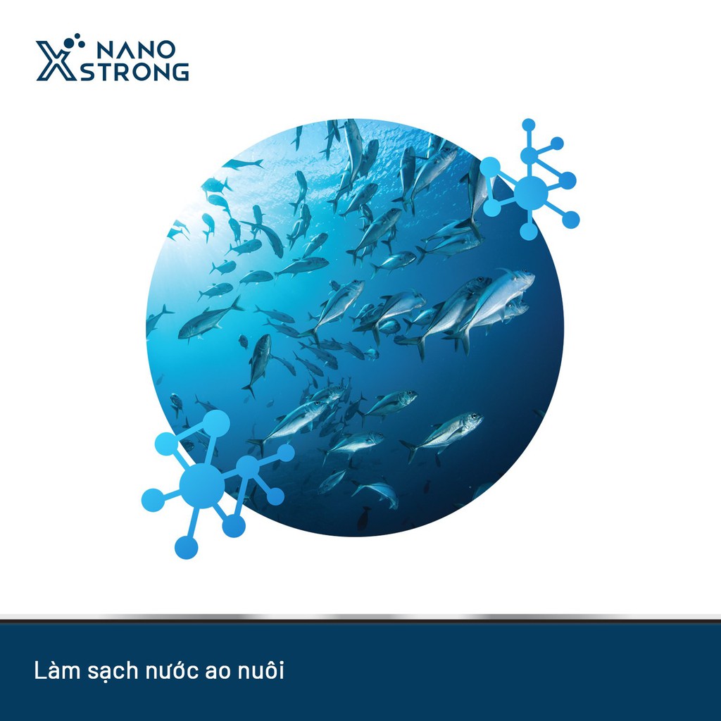 Nano khoáng (nano minerals) Nano Xstrong - bổ sung khoáng, xử lý cong thân, mềm vỏ, đục cơ 1000mL