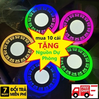 Đèn led âm trần viền màu , 3 chế độ sáng . đèn led âm trần đổi màu