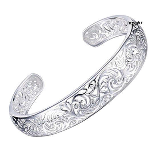 Vòng Tay Hở Mạ Bạc 925 Thời Trang Dành Cho Nữ