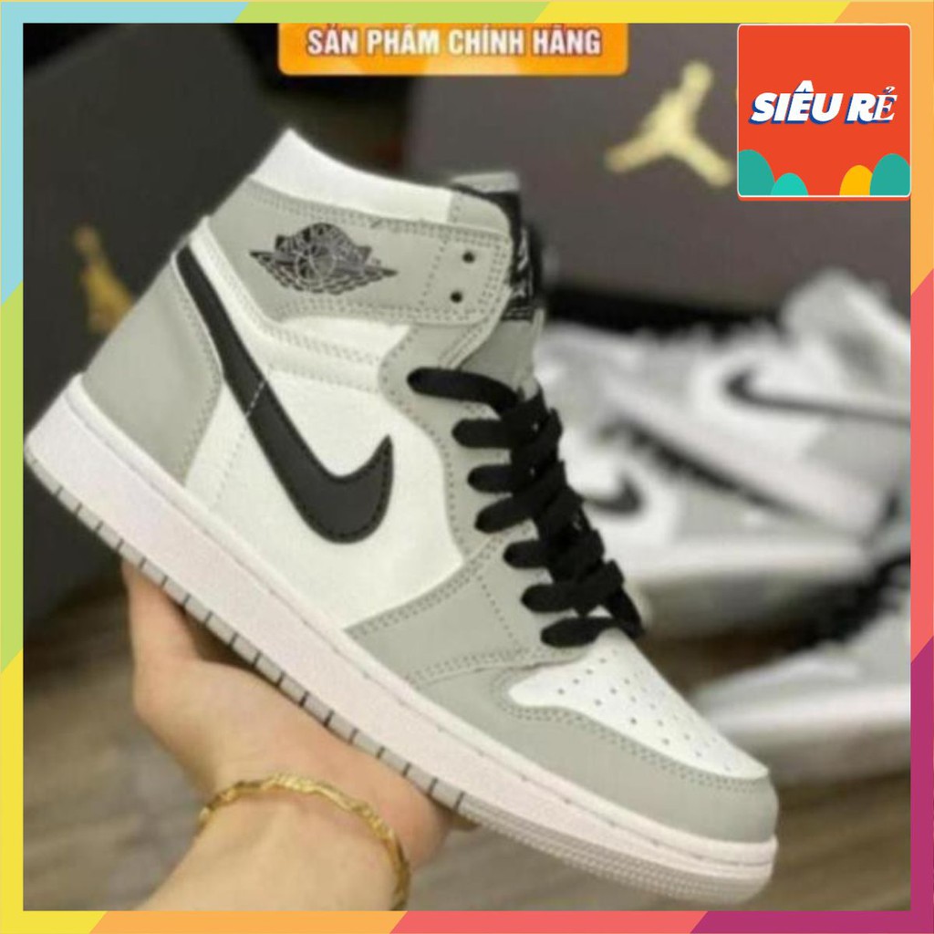 [full box+bill ] Giày thể thao Jo=-=dan𝐒𝐢ê𝐮 𝐑ẻ 1 xám đen cao cổ