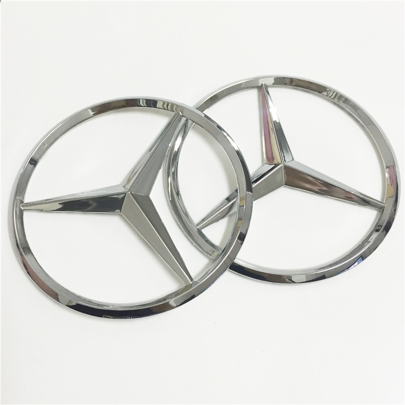 Miếng Dán logo Trang Trí Cốp Sau Xe Hơi Mercedes-Benz 9cm 90mm