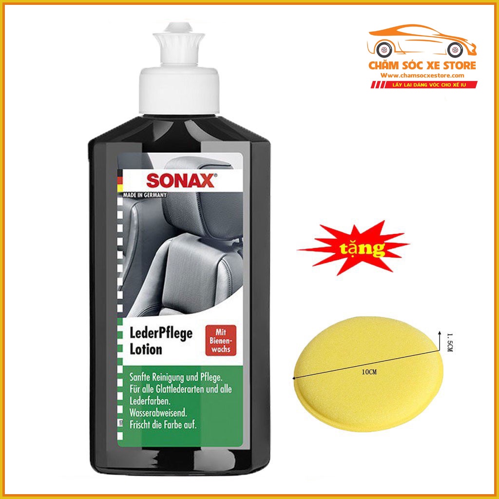 Kem Bảo Dưỡng Ghế Da Ô Tô Sonax Leather Care 250ML 291141