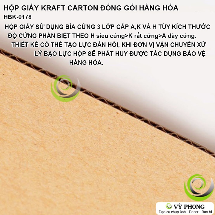 HỘP GIẤY CARTON NẮP GÀI CAO CẤP 3 LỚP SÓNG E GÓI HÀNG HỘP GIẤY KRAFT ĐỰNG QUÀ CHUYỂN PHÁT NHANH BƯU ĐIỆN HBK-0178