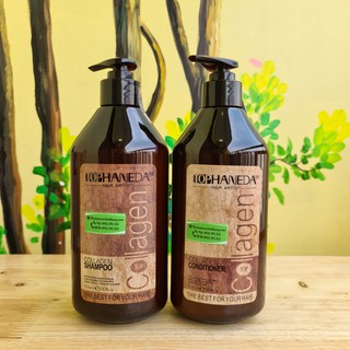 DẦU GỘI XẢ TOP HANEDA COLLAGEN PHỤC HỒI TÓC 500ML