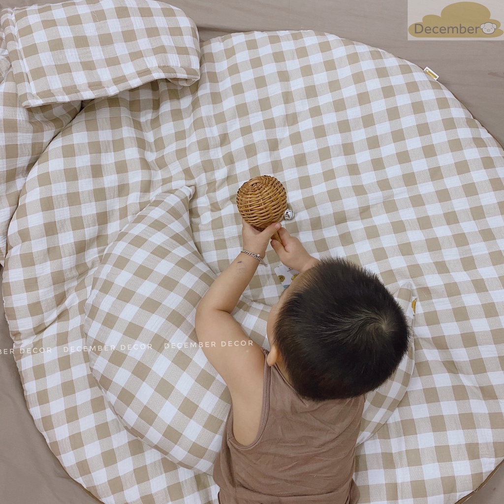 Đệm Nằm/chơi Hàn quốc đa năng cho em bé