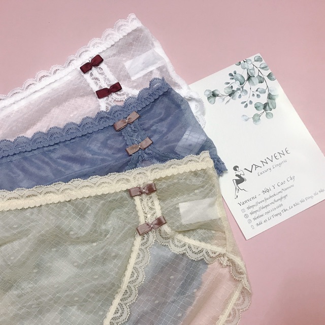 QUẦN LÓT REN LƯỚI PHỐI NƠ XINH XẮN THOÁNG MÁT FREE SIZE Q830 | BigBuy360 - bigbuy360.vn