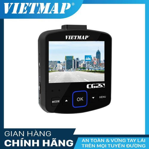 Camera hành trình Vietmap C62S ghi hình camera trước 4K camera sau Full HD 1080P Tặng kèm thẻ 32g chính hãng