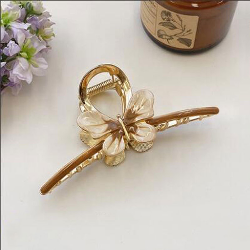 Kẹp Tóc Kim Loại Hình Cá Mập / Bướm Dễ Thương Thời Trang Cao Cấp 2022