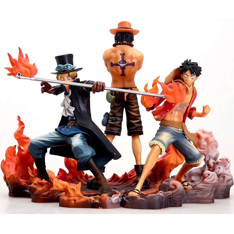 Mô Hình Nhân Vật Hoạt Hình One Piece Đẹp Mắt Mô Hình Nhân Vật Ace Sabo Trong Phim Hoạt Hình One Piece