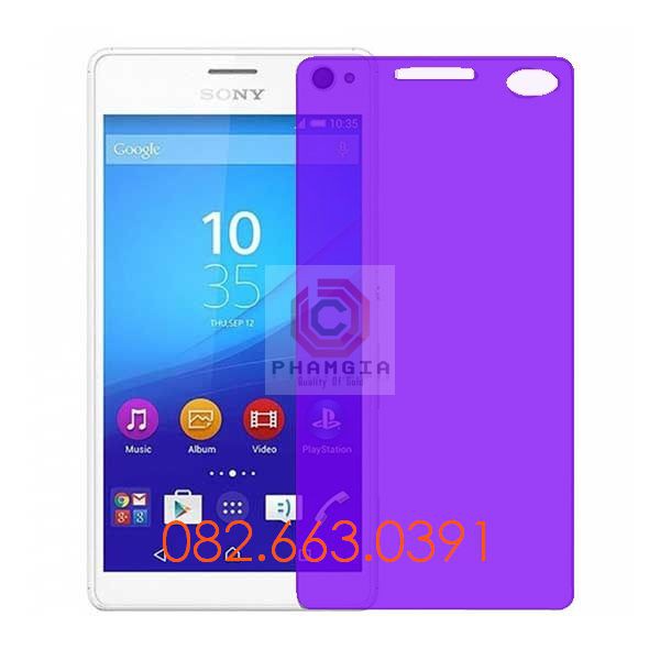 Cường Lực Sony bảo vệ mắt ánh tím Sony Z1/Z2/Z3/Z4/Z5/Z5 preniumnano dẻo