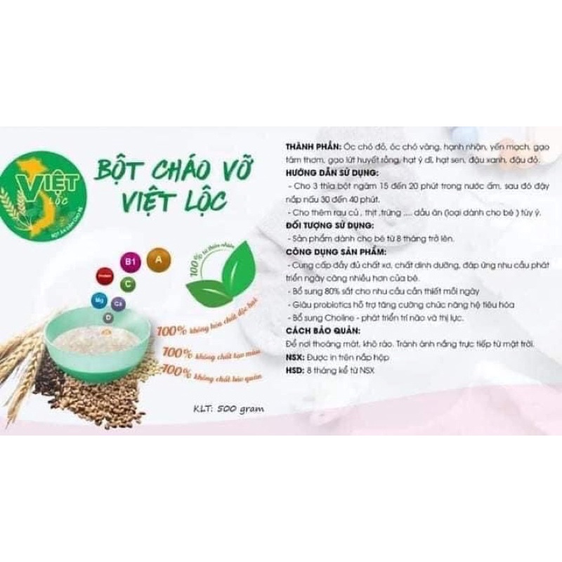 Cháo hạt vỡ việt lộc