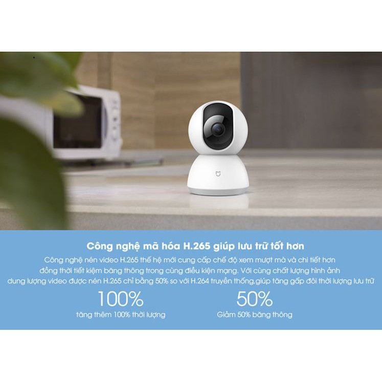 Camera IP Wifi Xiaomi Mijia Xoay 360° Full HD1080p