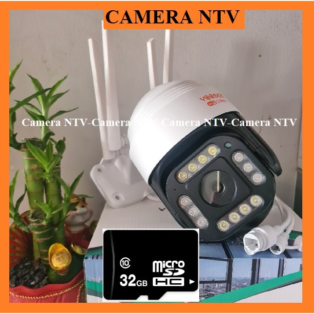 CAMERA YOOSEE PTZ 4 RÂU 14 LED XOAY 360 ĐỘ - CHỐNG NƯỚC - QUAY ĐÊM CÓ MÀU - HÌNH ẢNH RÕ NÉT